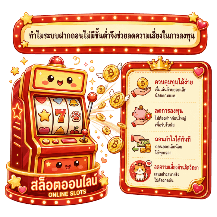 ทำไมระบบฝากถอนไม่มีขั้นต่ำจึงช่วยลดความเสี่ยง
